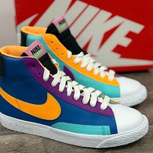 Nike Blazer Mid (GS) ‘Aurora Purple Orange’ CZ9441-400 Size 5Y